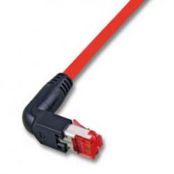 11888315 - Cat6A Patchkabel 500MHz 1,5m rot, 90° gewinkelt